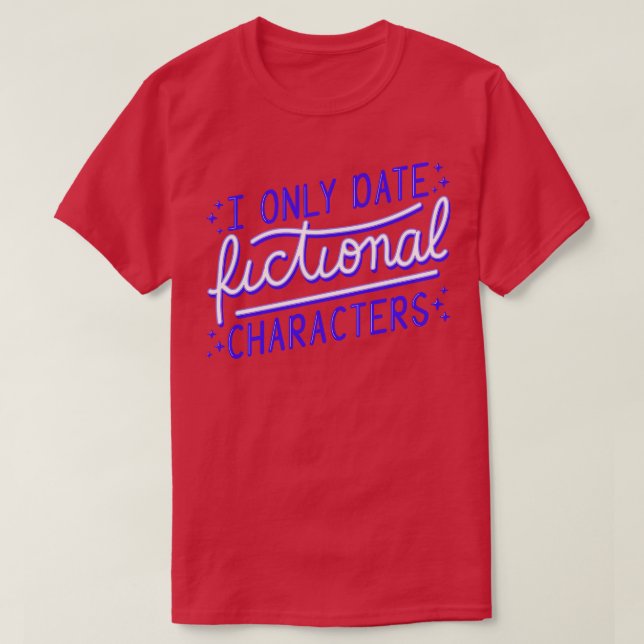 Endast bokmask I datum Fiktiva tecken II T Shirt (Design framsida)