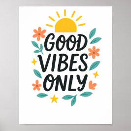 Endast bra bilder - Bright & Sunny utskrivbar vägg Poster