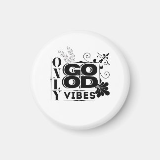 Endast bra bilder - positiv motiv - typografi magnet