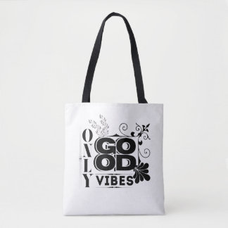 Endast bra bilder - positiv motiv - typografi tygkasse