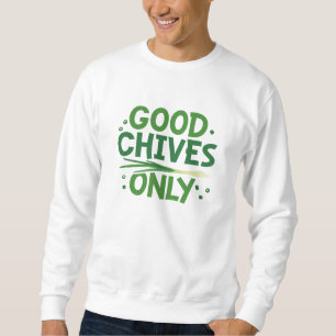 Endast bra Chives Lång Ärmad Tröja