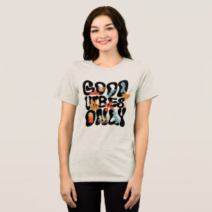 Endast Bra Vågor Abstrakt Tropisk Cocktail T Shirt