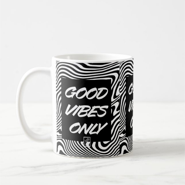 Endast bra vibbar. Mugg. Kaffemugg (Vänster)