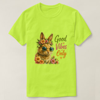 Endast bra vibbar sommar ☀️ Trendigt Positivt T Shirt