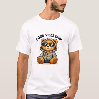 Endast bra vibbar Teddybjörn Street Style Art T Shirt