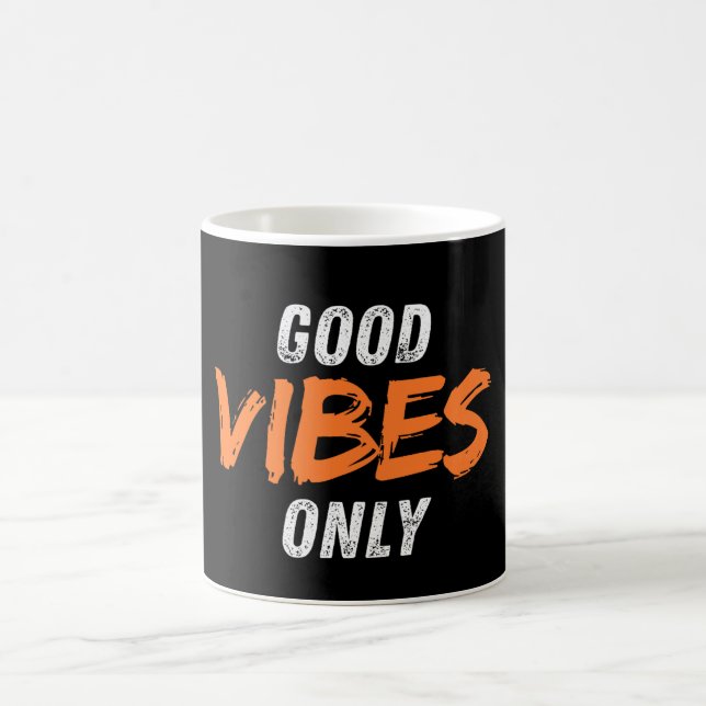 Endast bra vibes kaffemugg (Center)