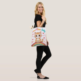 Endast bra Vibes - Kawaii Tote Bag Tygkasse