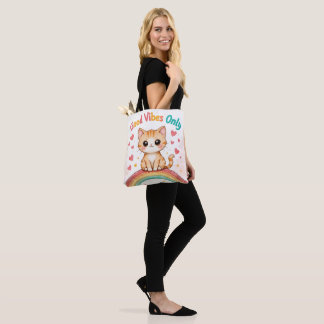 Endast bra Vibes - Kawaii Tote Bag Tygkasse