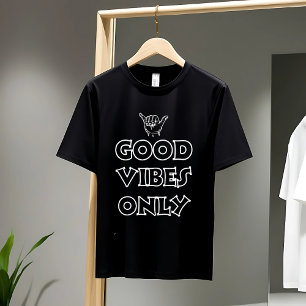 Endast bra vibes Positiv energi och motivation T Shirt