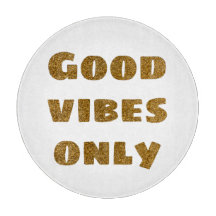 Endast bra vibes | Svart och Golden Glitter