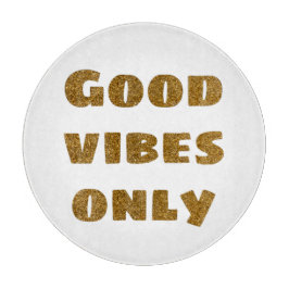 Endast bra vibes | Svart och Golden Glitter