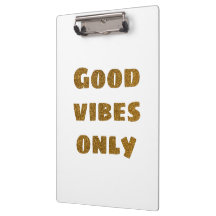Endast bra vibes | Svart och Golden Glitter