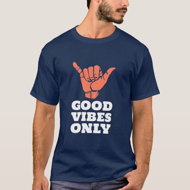 Endast bra vibes t shirt (Framsida)