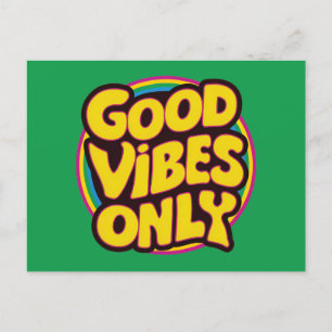 Endast bra vibes vykort