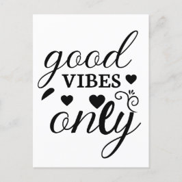 Endast bra vibes vykort