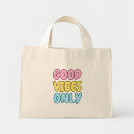 Endast Bra Vibrationer Liten Tote Mini Tygkasse