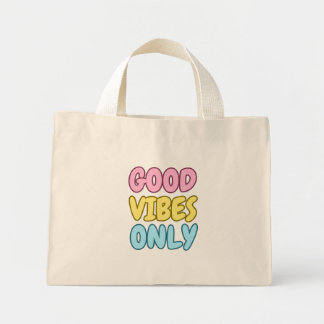 Endast Bra Vibrationer Liten Tote Mini Tygkasse