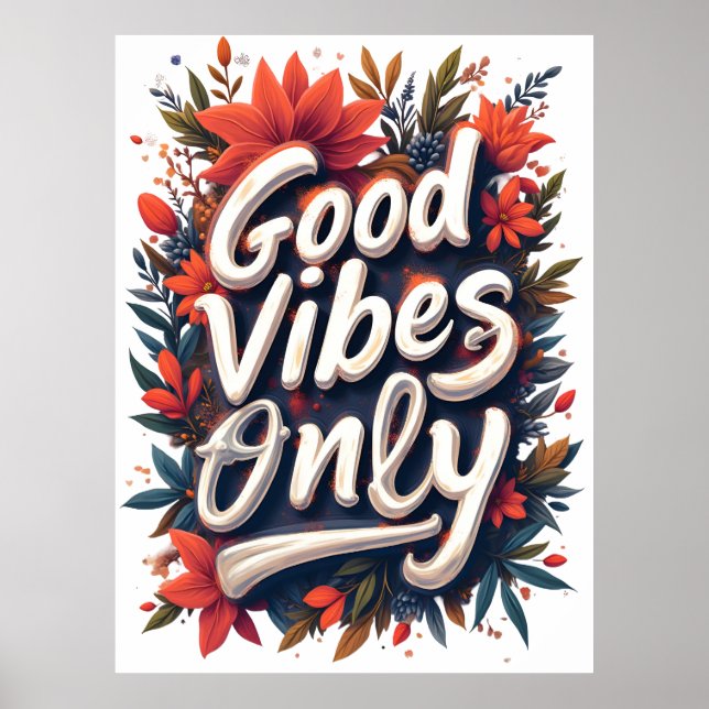 Endast bra vibrationer poster (Framsidan)