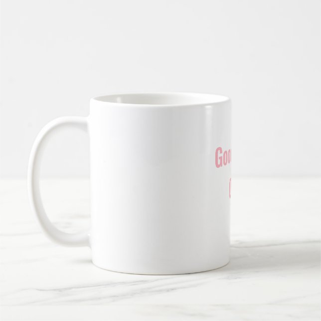 Endast bra vibrationer rosa mugg-positiv Citat kaf Kaffemugg (Vänster)