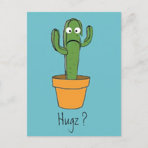Endast Cactus behöver en Tecknad med hg Vänd Vykort