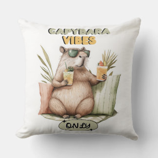 Endast Capybara Vibes - Cushion Kudde