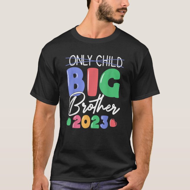Endast Child Expires 2023 New Brother Gravid Anno T Shirt (Framsida)