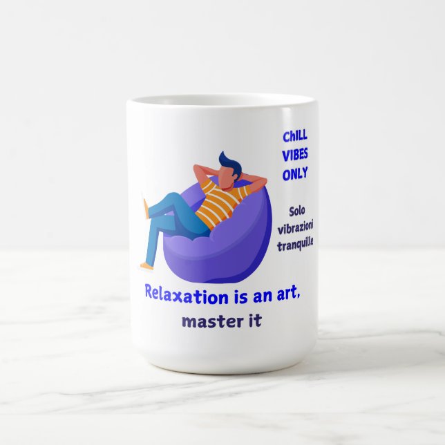 Endast chill Vibes Kaffemugg (Center)