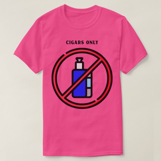 Endast cigarrer t shirt (Design framsida)
