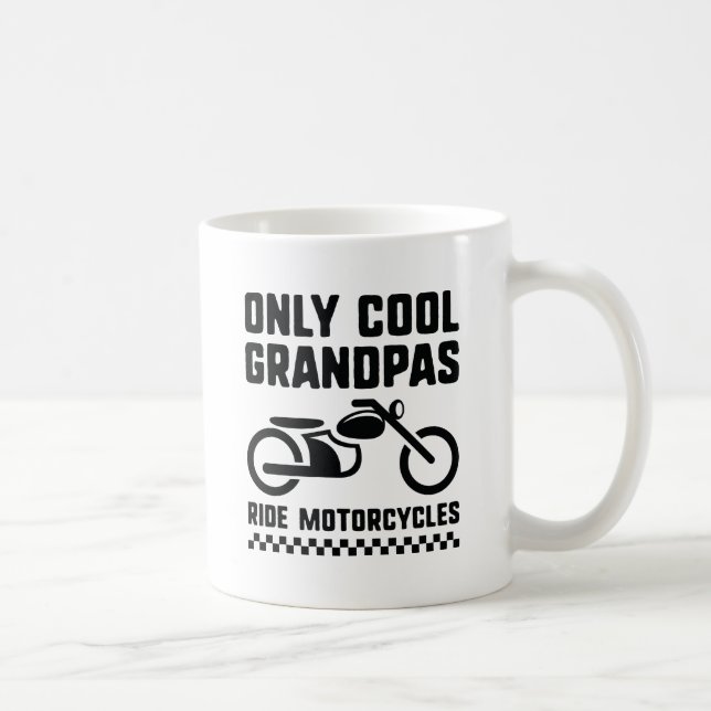 Endast Coola farfars motorcyklar Kaffemugg (Höger)