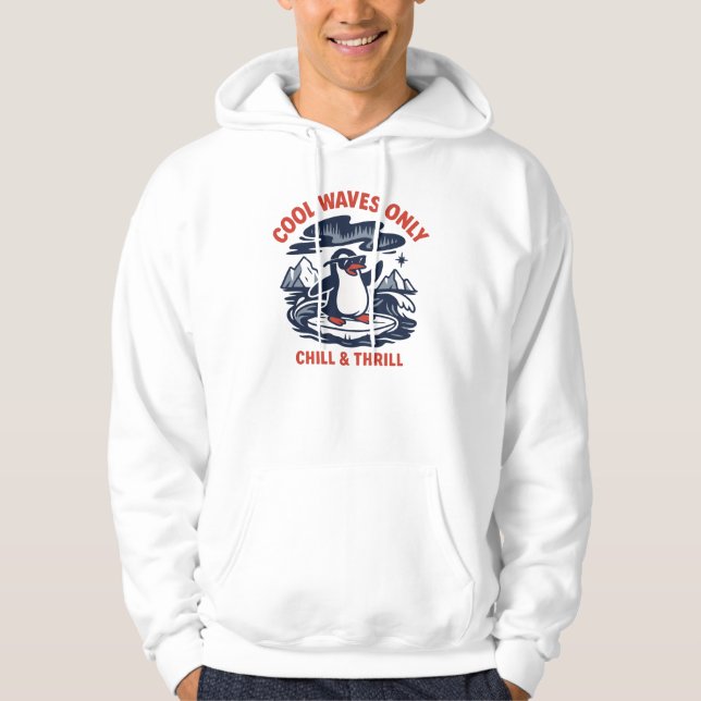 Endast coola vågor hoodie (Framsida)