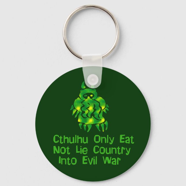 Endast Cthulhu Eats Nyckelring (Framsida)