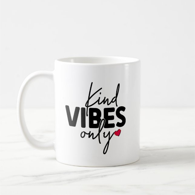 Endast Cute Kind Vibes Kaffemugg (Vänster)
