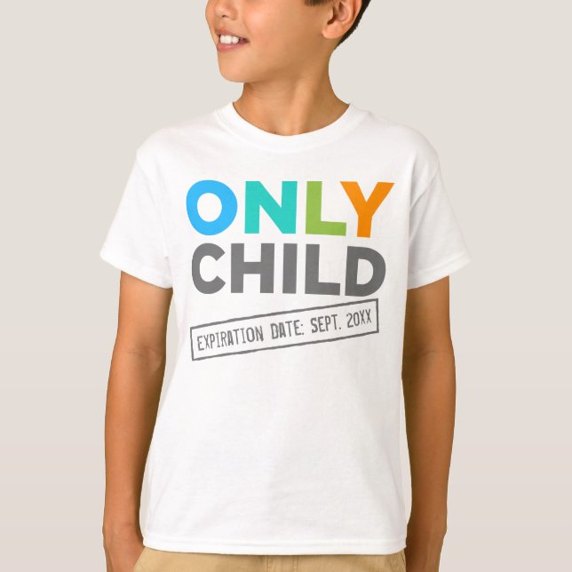 Endast daterar barnförfallodagen [ditt datera], t-shirt (Framsida)