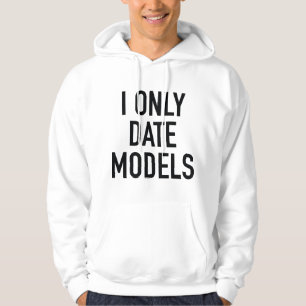 Endast datummodeller hoodie