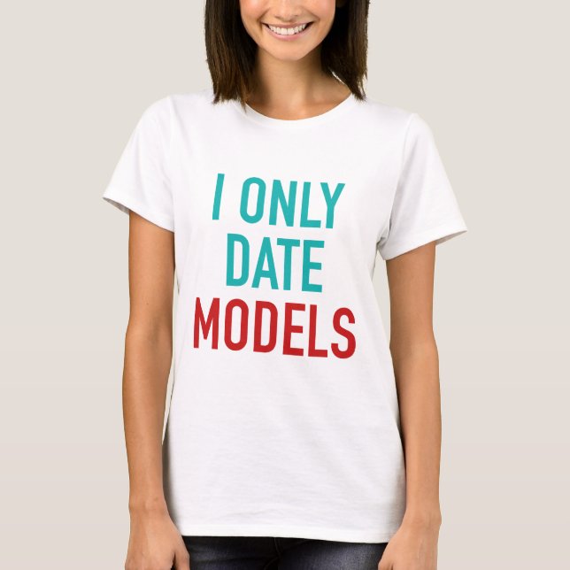 Endast datummodeller t shirt (Framsida)