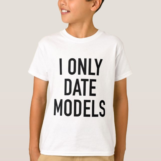Endast datummodeller tee shirt (Framsida)