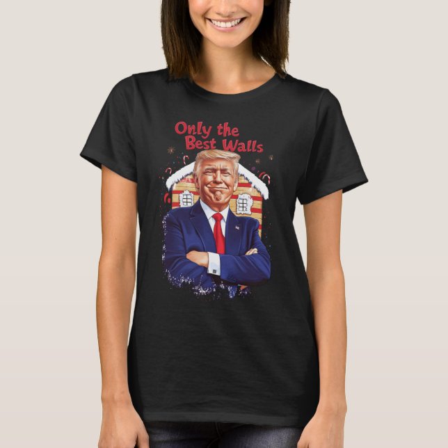 Endast de bästa väggarna t shirt (Framsida)