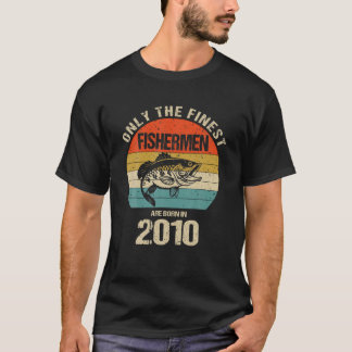 Endast De Finaste Fiskarna Föds 2010 Rolig F T Shirt
