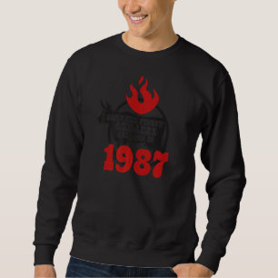 Endast De Finaste Grillarna Föds 1987  35:e B Lång Ärmad Tröja