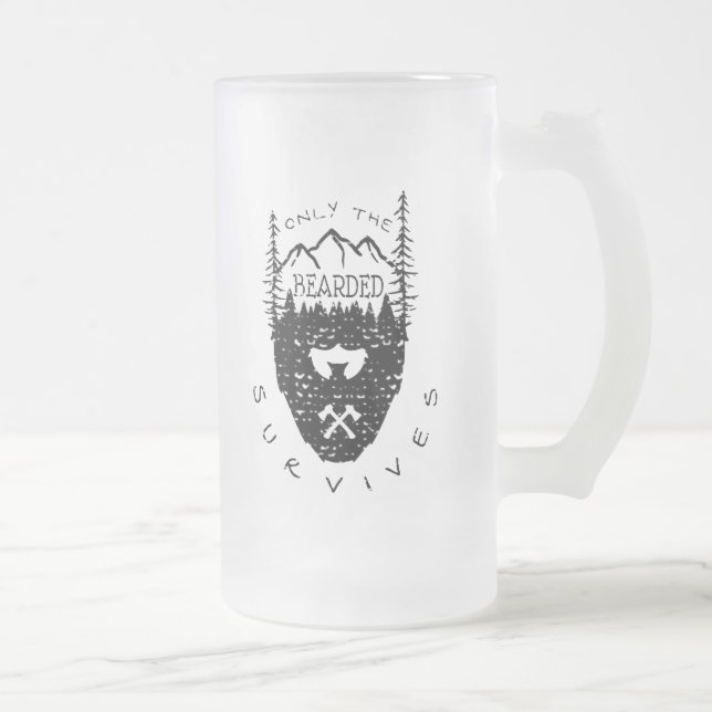 Endast de skäggiga överlever frostat ölglas (Höger)