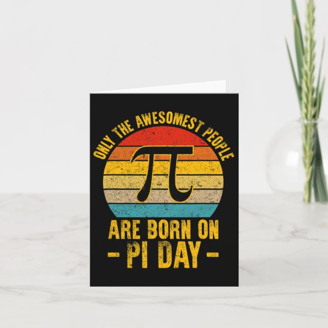 Endast de västligaste människorna föds på Pi Day M Kort (Framsida)