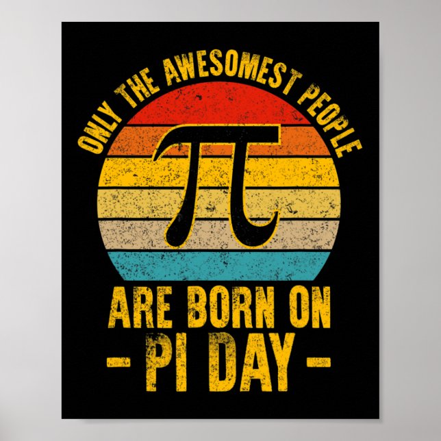 Endast de västligaste människorna föds på Pi Day M Poster (Framsidan)