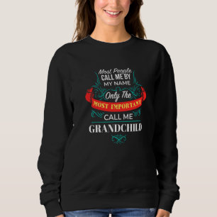 Endast De Viktigaste Kallar Mig Barnbarn Familj T Shirt