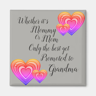 Endast den bästa befordras till Grandma Mors dag Magnet