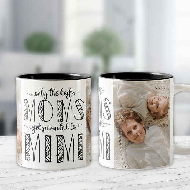 Endast det bästa Mammorna befordras till Mimi Två-Tonad Mugg (Skapare uppladdad)