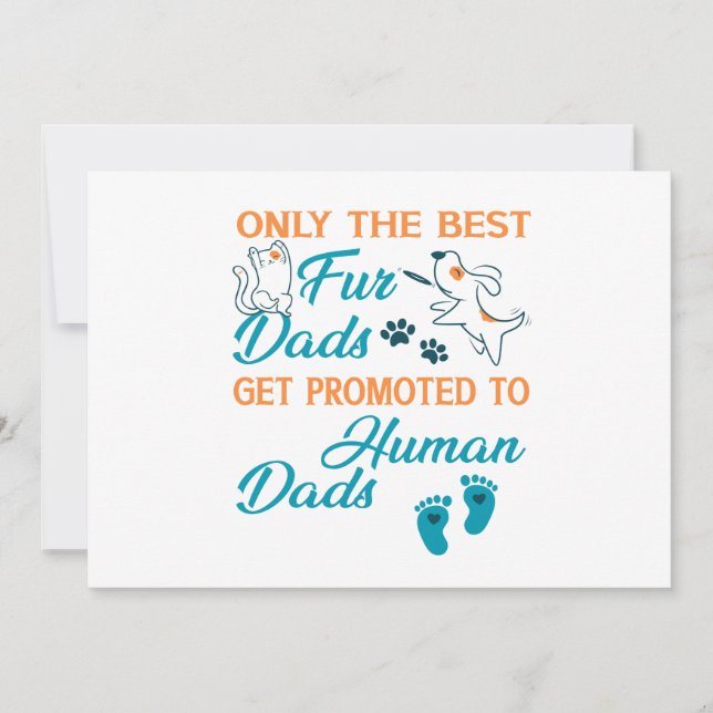 Endast det bästa Päls-Pappor-landet får stöd till  Julkort (Framsida)