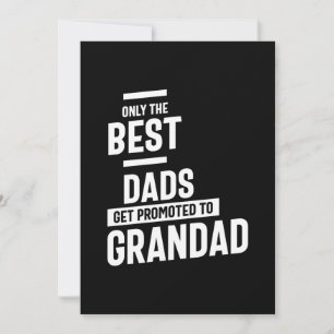 Endast det bästa Papporna befordras till farfar Tack Kort