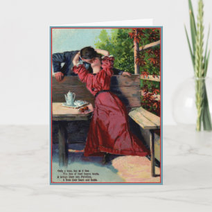 Endast din kyss - vintagevalentinkort helgkort