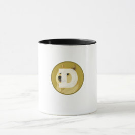 Endast Dogecoin Hund Logotyp Image Mugg