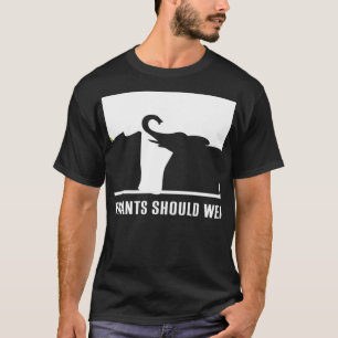 Endast elefanter bör Bära Ivory - Spara Elephants T Shirt